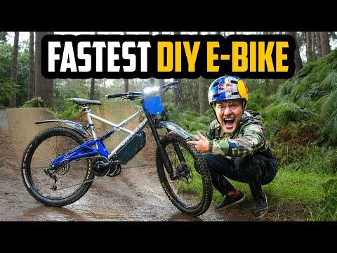 THIS INSANE HOMEMADE E-BIKE SENDS JUMPS!! - YouTube