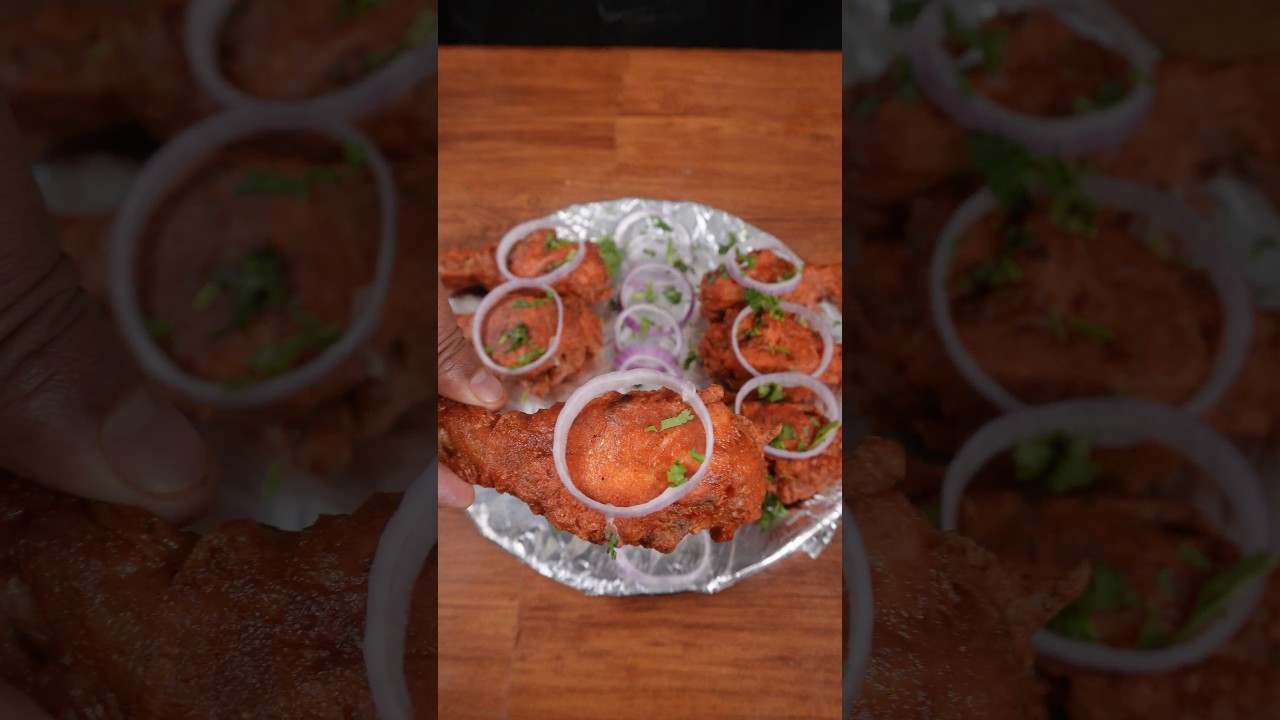 🔥 ASMR Crispy Chicken Leg Piece Fry | Extra Crunchy & Juicy | Satisfying Fry Sounds 