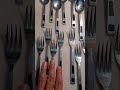 Vintage MCM Atomic Starburst Flatware Set SCC Japan Black Handle 21pc 4 Settings