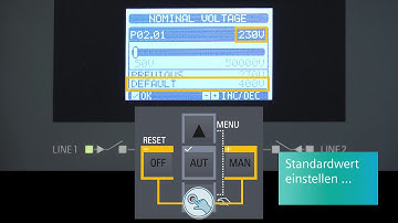 Netzumschaltsteuergerät 3KC ATC6300 - Parametrierung