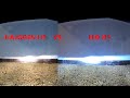 Halogen H7 vs LED H7 night test 