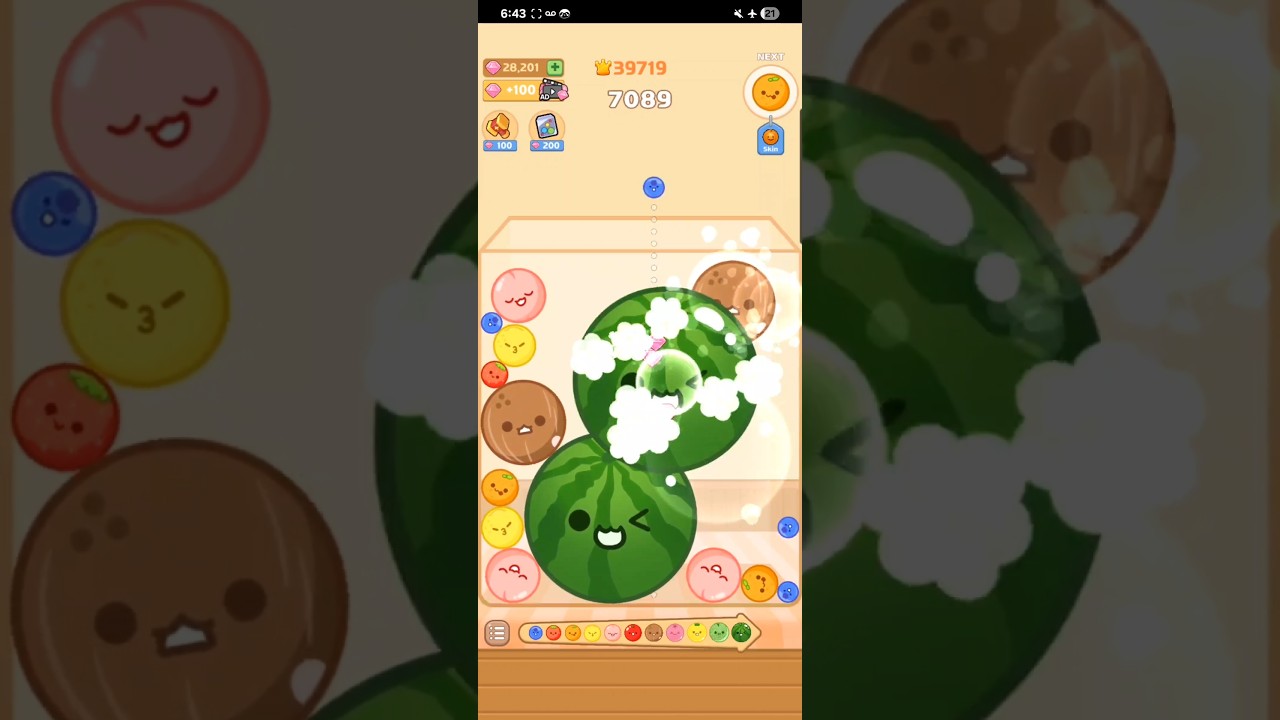 2 Watermelon Pop! Satisfying ASMR Fruit Drop Merge Melon Game 