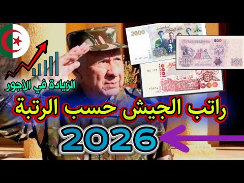 راتب الجيش حسب الرتبة 2026 اجور الجيش كل الرتب كم يتقاضى جندي عسكر رتب الجيش أجور العسكر 