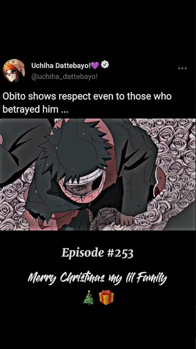 Obito shows respect even to those who betrayed him...