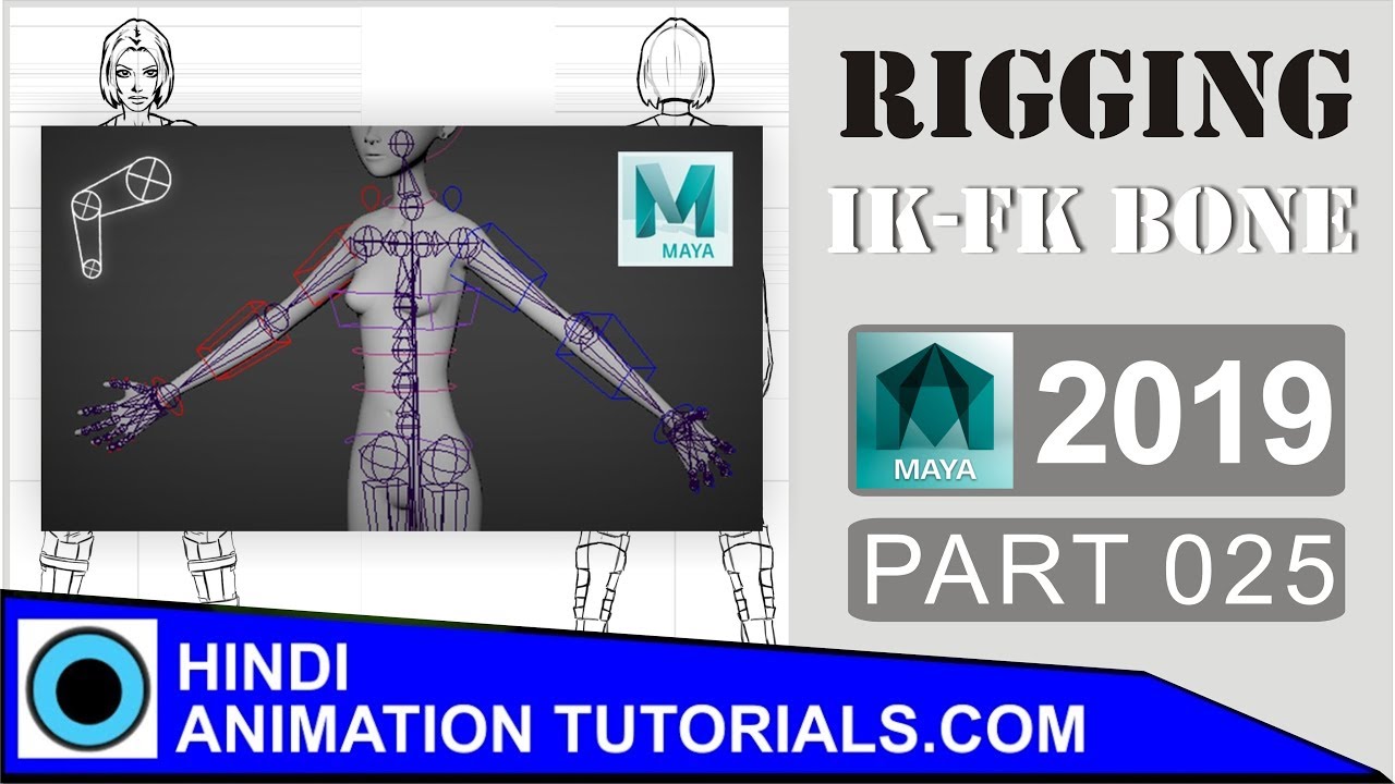 Character Rigging Maya 2019 HINDI Part_25 - YouTube