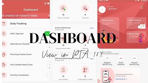 Track your performance for the month | Dashboard view | Poshan Tracker App | Version 18.1