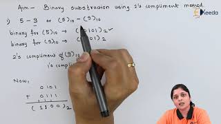 Binary Subtraction Using 2's Complement 1 | Number System and Codes | Digital Circuit Design in EXTC
