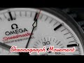 Beautiful Chronograph Movement of Omega Speedmaster White Dial 
