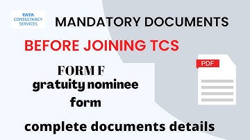 How to Fill FORM F Gratuity Nominee Form In TCS Complete Details ? @SauravDipti_vlogs #tcsupdates #2022tcsjoiners