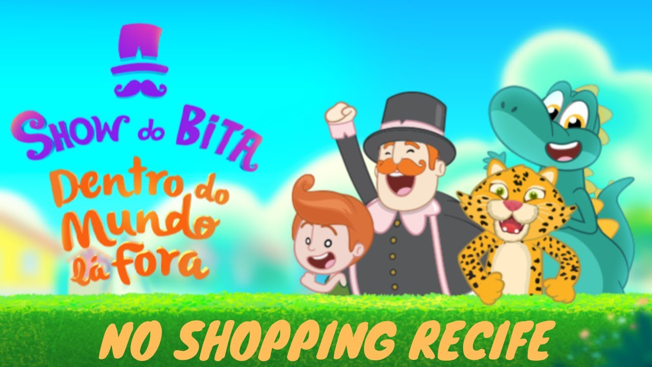 Show do Mundo Bita. Dentro do mundo lá Fora. No teatro ao ar livre Sunset Kids no Shopping Recife