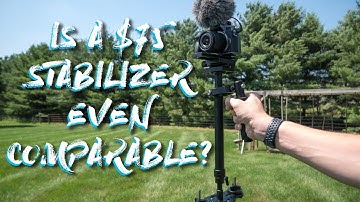 Can a $75 Budget Stabilizer Even Compare to a $200 Glidecam/Steadicam? || Dazzne S60+ Review