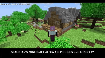 Minecraft Alpha v1.0 Longplay - E199 (R16) - Building the Waiting Room at the Alsea Railway Station