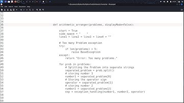 FreeCodeCamp Python Scientific Computing  Arithmetic Formatter Solution