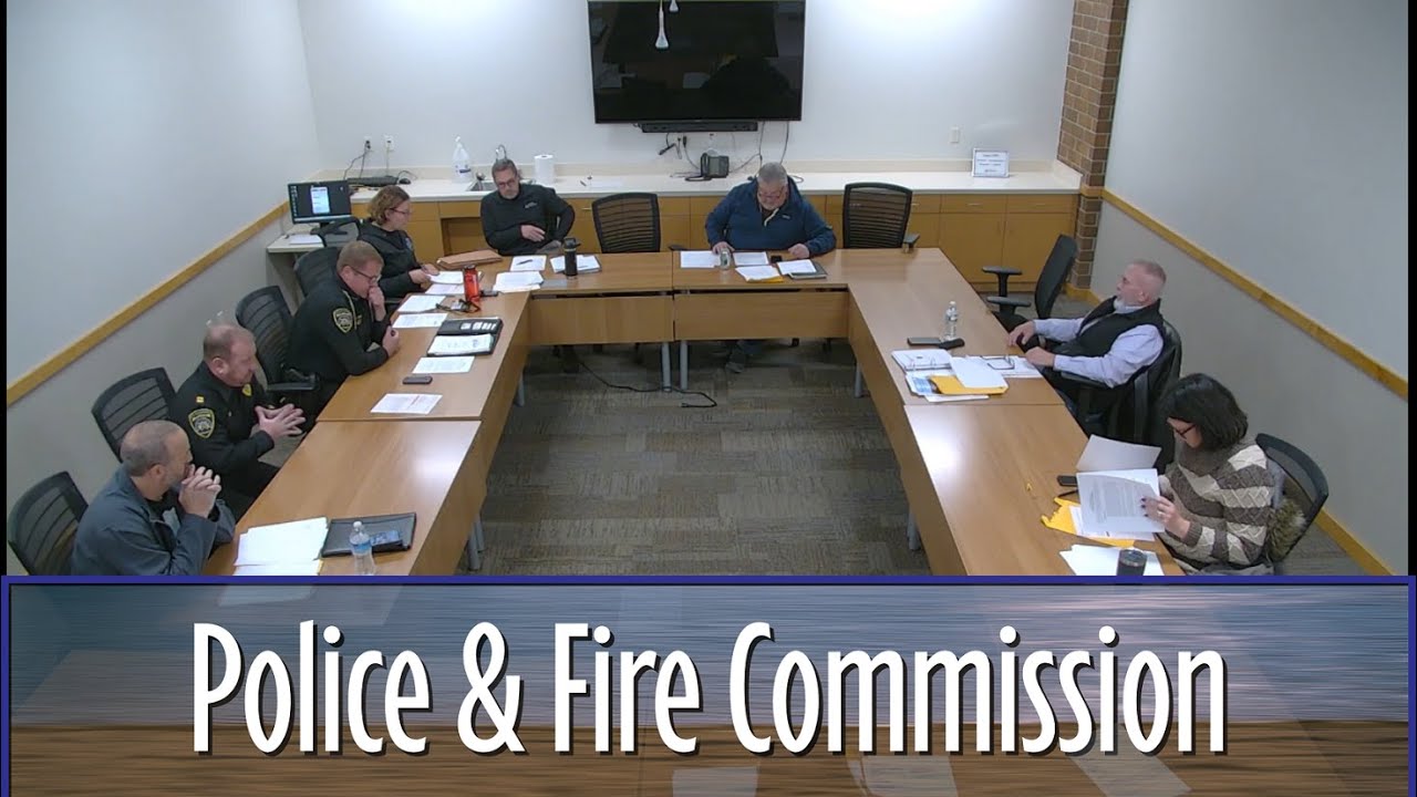 City of Muskego, Police & Fire Commission 11/30/23 YouTube
