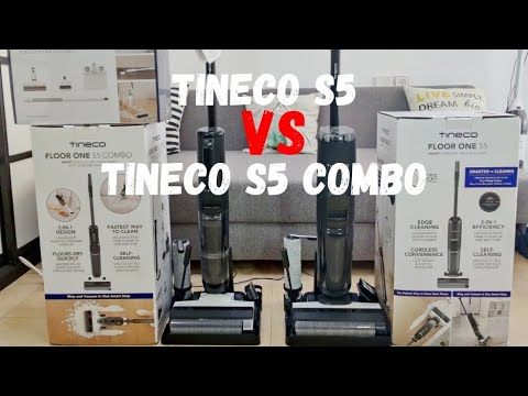 סקירה מלאה שואב שוטף טינקו  TINECO S5 VS TINECO S5 COMBO