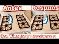 🌼 limpie la estufa CON VINAGRE Y BICARBONATO Y QUEDO ASI DE LIMPIA LIBRE DE GRASA Y COCHAMBRE