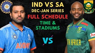 India vs South Africa series full schedule 2023-24 I Sports News