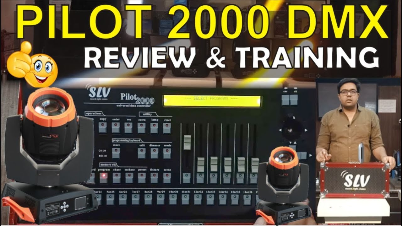 PILOT 2000 DMX CONTROLLER || DJ and STAGE Light Controller || Learn Pilot 2000 || Training in Hindi