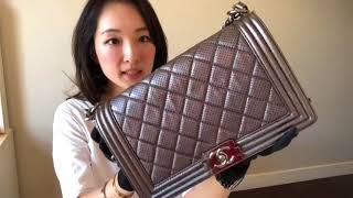 Lola's Video Chanel Boy Bag 三種尺寸容量一次介紹 ...