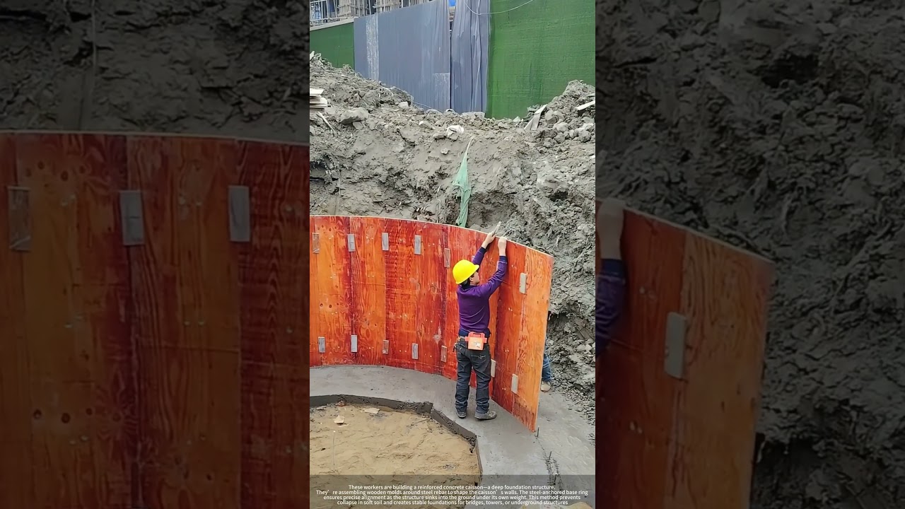 Building a Caisson : How Deep Foundations Take Shape