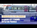 La neige en ledefrance perturbe le transport des franciliens