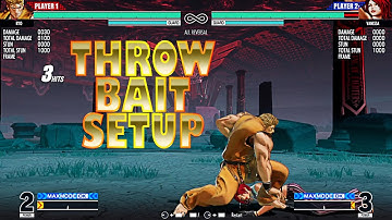 KOF XV: RYO - Blowback Forward Throw Punish