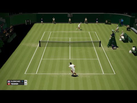 AO International Tennis - Novak Djokovic vs Roger Federer - PS4 Gameplay