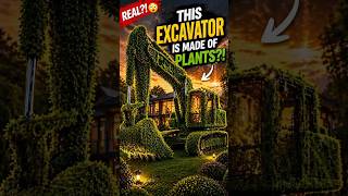 This Excavator Is Made of Plants! 🌿🚜😳 (Unbelievable Transformation)