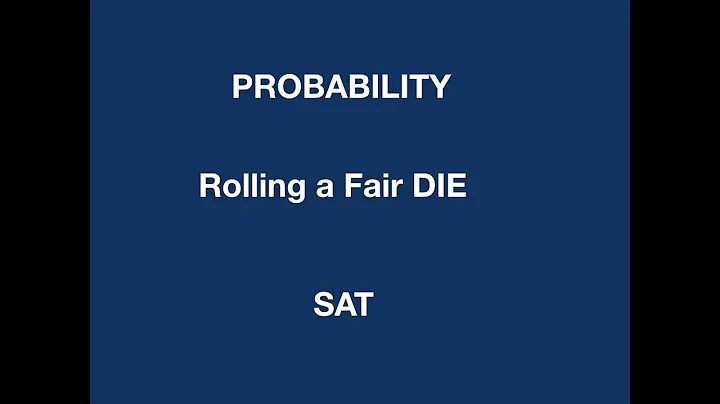 Calculating probability of rolling a FAIR die for a side? DSAT #probability #satmath   #sat