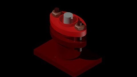 Gland And Stuffing Box | Autocad 3D | Machine Drawing Assembly