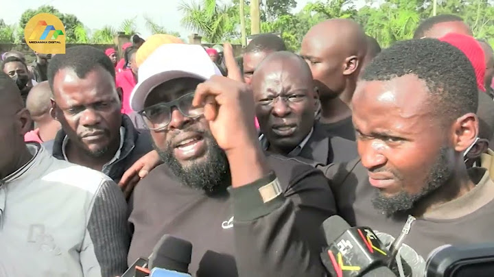 Tension in Trans Nzoia County as Police try to arrest Governor Natembeya in his home.