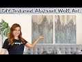 DIY Wall Art | Easy Canvas Painting Ideas on a Budget | Textured Abstract Canvas Art