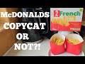 Mcdonalds copycat or not new 2 french fries in aldi review