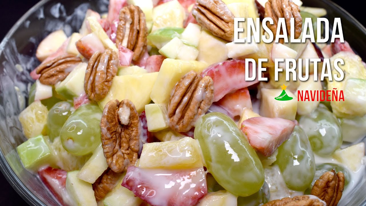 Ensalada de frutas navideña - Recetas Mexicanas - Comida Mexicana