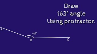 Celebrity How to draw 163 degree angle using protractor. shsirclasses. Wealth