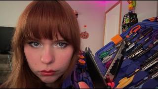 ASMR Cutting Your Hair With Silly Scissors (Odd Art Kid Gives You Tingly Nostalgia)