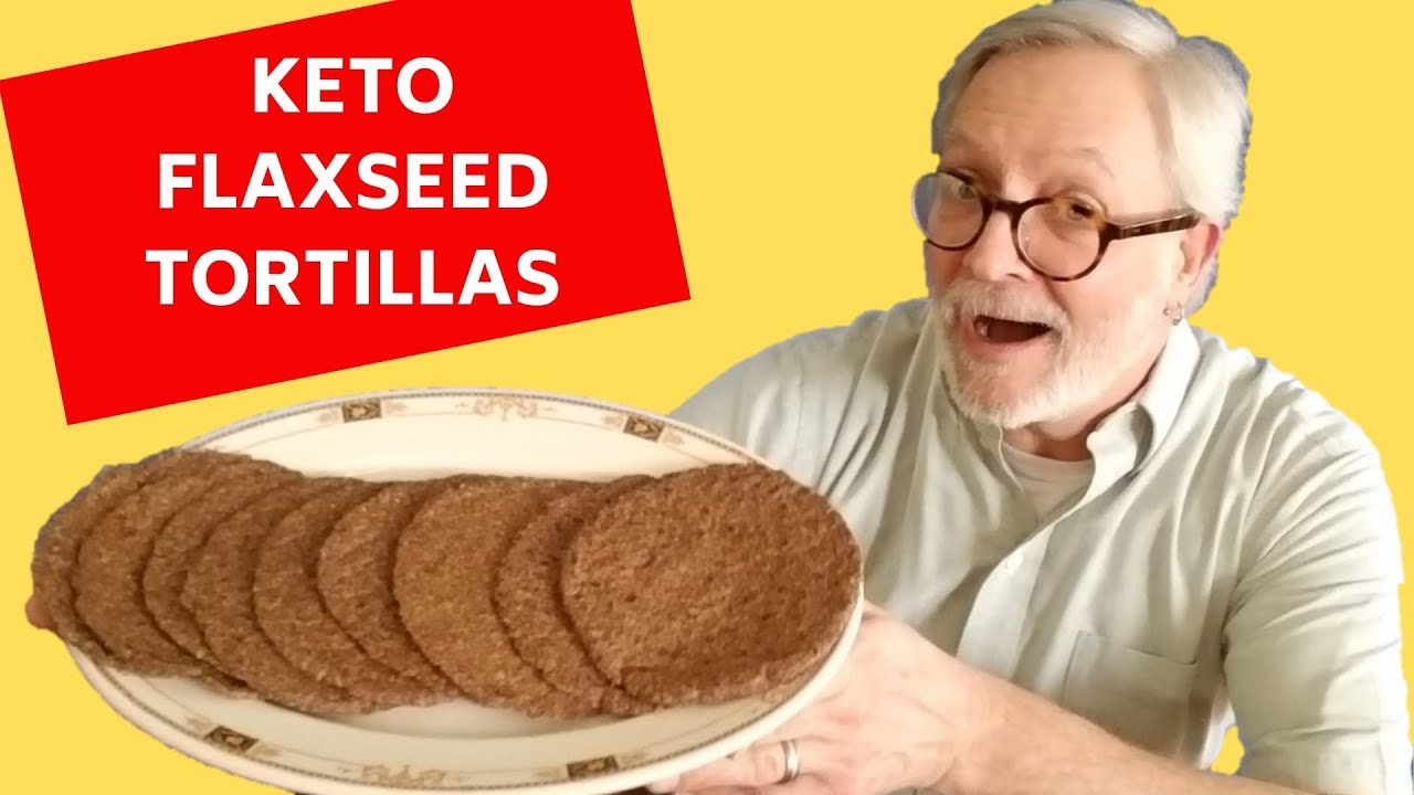 KETO FLAXSEED MEAL TORTILLAS EASY, QUICK PALEO VEGAN ONLY 3