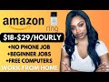 Amazon hiring remotely i earn 1829 hourly i free training  computer provided work from home jobs