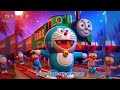 😍 DORAEMON NAIK KERETA API THOMAS AND FRIENDS - LAGU ANAK NAIK KERETA API TUT TUT TUT 😍