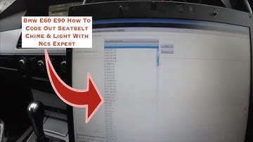Bmw E60 E90 Ncs Expert Coding Out Seatbelt Light & chime !!