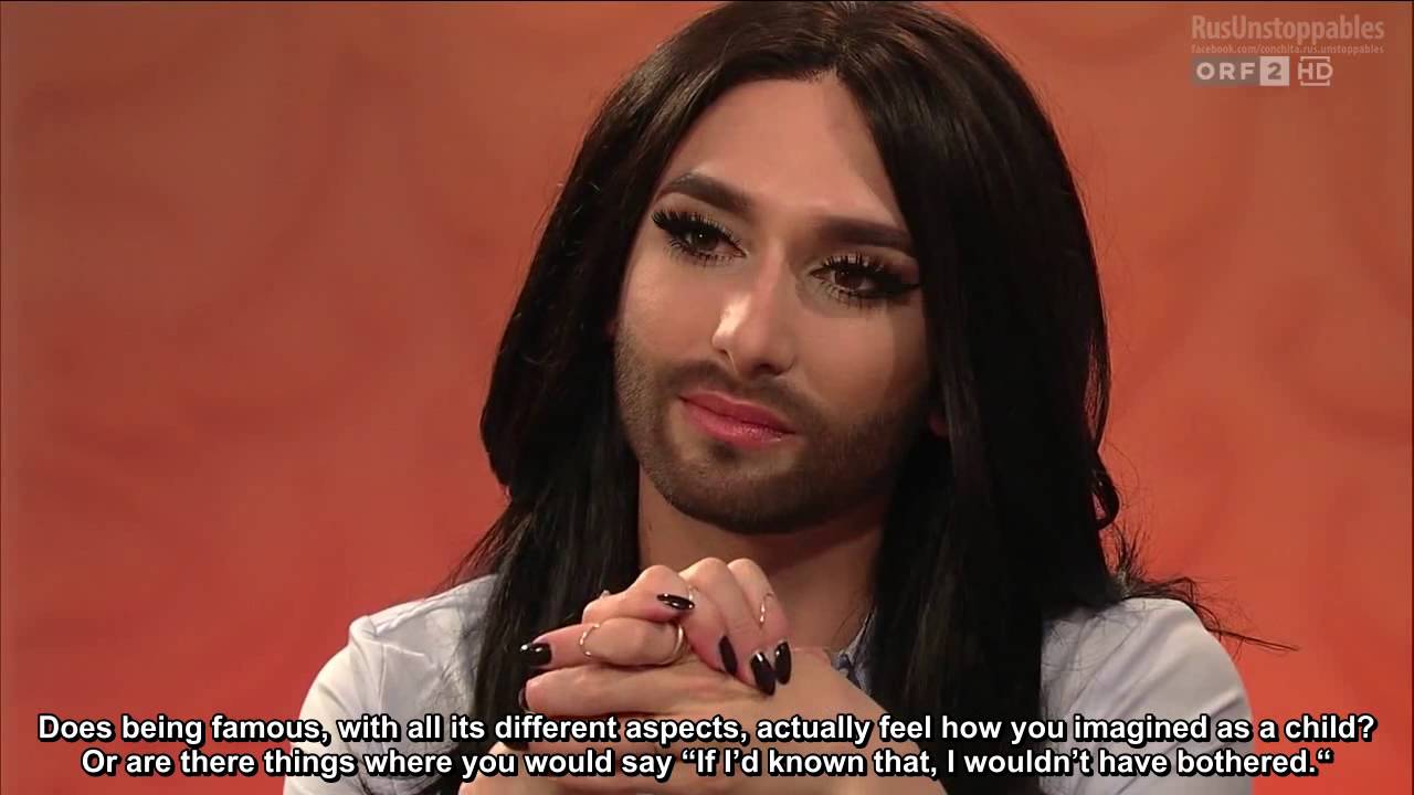 Conchita Wurst und Hape Kerkeling bei Stöckl, 23.04.2015 (english subtitles)