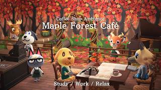 Study Jazz 🍁 Cozy Maple Forest Café · Gentle Piano Among the Autumn Leaves + Coffee Shop Sounds screenshot 1