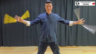 几种转棍换手的方法 Several ways to change hands while rotating the nunchaku