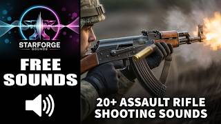 Download lagu 20  Assault Rifle & Machine Gun Sound Effects FREE | Royalty Free SFX Pack