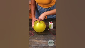 Yarn + Ballon + Glue! EASY HACKS DIY #hacks #tricks