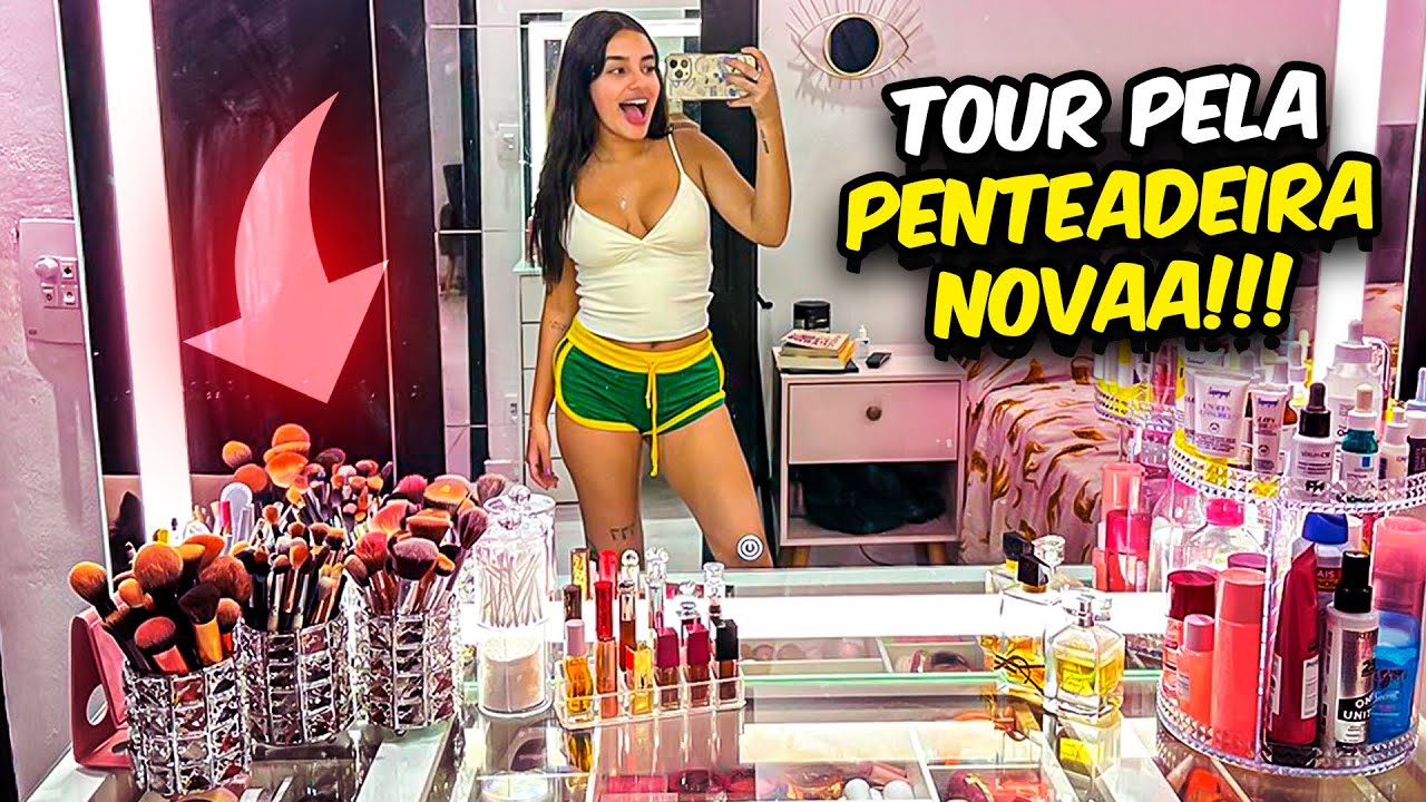 MINHA PENTEADEIRA NOVA + TOUR PELAS MINHAS MAKES - Bela Almada