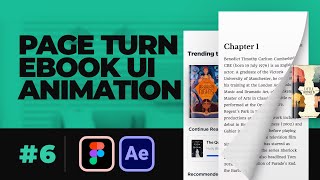 Page turn and flip animation for ebook app UI using After Effects screenshot 5