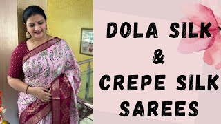 Dola Silk & Crepe Silk Sarees | SamathaReddyStudio
