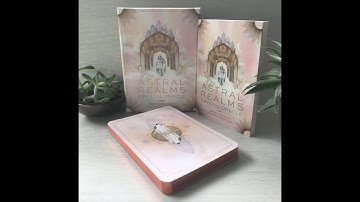 ASTRAL REALMS CRYSTAL ORACLE CARDS - Fast Flip Through (no unboxing, 33 card deck full-flip through)