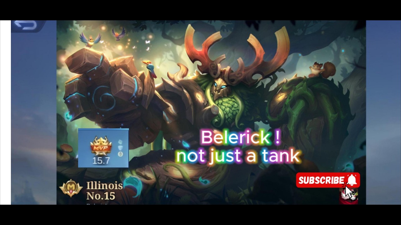 MVP 15.7 rating Belerick ! not just a tank .. try this build and you will be immortal